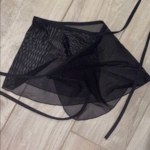 Black Chiffon Ballet Skirt- 10 inches in length